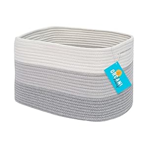 OrganiHaus Cotton Rope Storage Basket for Closet | Towel Basket for Bathroom | Woven Basket for Storage | Woven Baskets…