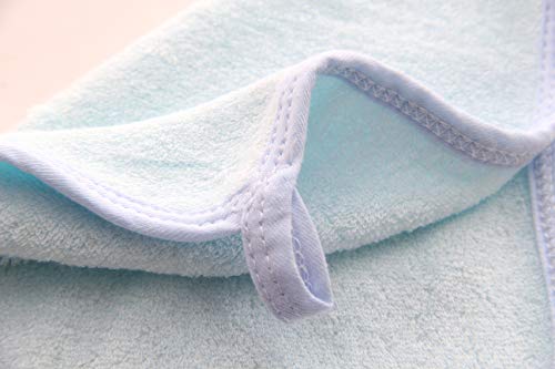 HIPHOP PANDA Baby Washcloths, Rayon Made from Bamboo - 2 Layer Ultra Soft Absorbent Newborn Bath Face Towel - Reusable Baby Wipes for Delicate Skin - Baby Registry as Shower (Blue, 6 Pack) - Thumbnail 5