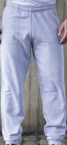 AWDis College - Pantalones de trabajo con puños, talla M, color gris