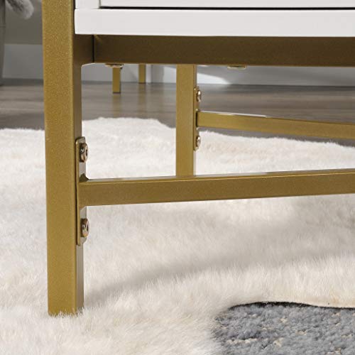 Sauder Harper Heights Coffee Table, L: 39.37" X W: 19.69" X H: 17.72", White Finish #TOP4