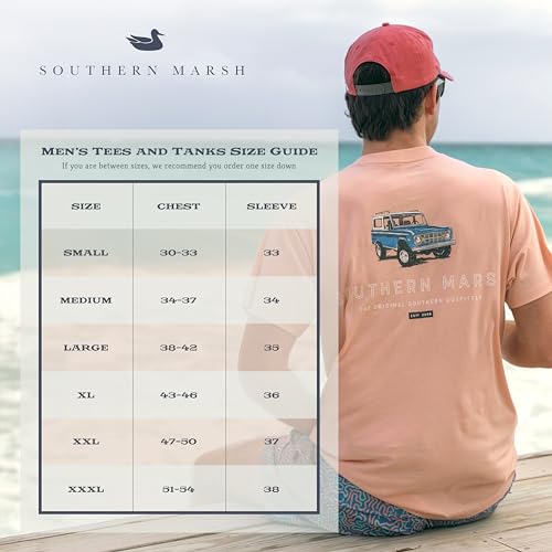 Southern Marsh Men’s SEAWASH Waves T-Shirt – Short Sleeve Casual Graphic Tee3
