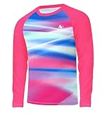 Rashguard Herren Outdoor Langarmshirt UV Badeshirt Schwimm Shirt Rosa Streifen XXL