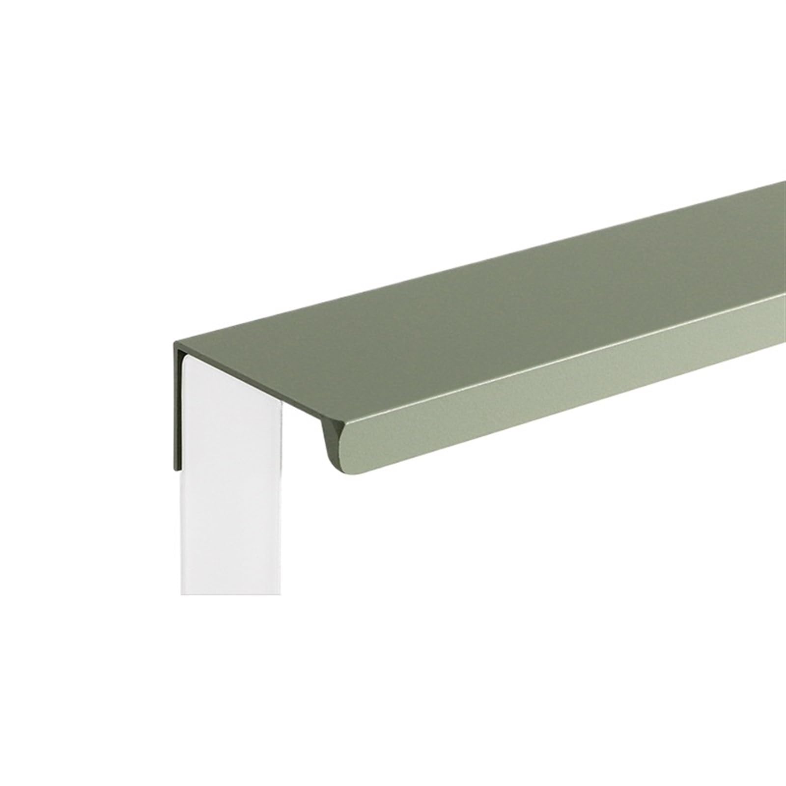 Evwgnpqrv Green Square Concealed Drawer Handles, Concealed Kitchen Cupboard Handles Aluminum Alloy Arc Multicolor 64-1200Mm(,400Mm)