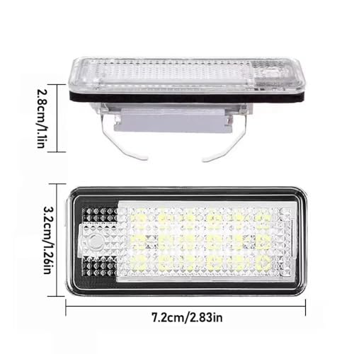 Evite multas con la luz de matrícula trasera para RS4 2006-2008 7