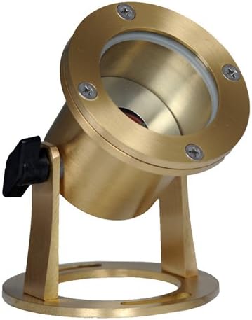 Westgate Lighting LED Underwater Light - Brass Housing Landscape Lighting - Warm White Glass Lens Light with MR16 Lamp Included (1)