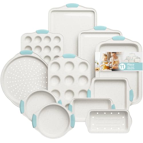 11-Piece Non-Toxic Bakeware Set – Nonstick, Stackable & Oven Safe