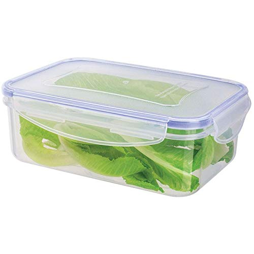 Conjunto com 3 potes Herméticos Retangular Azul , PLA3697-AZ, Euro Home