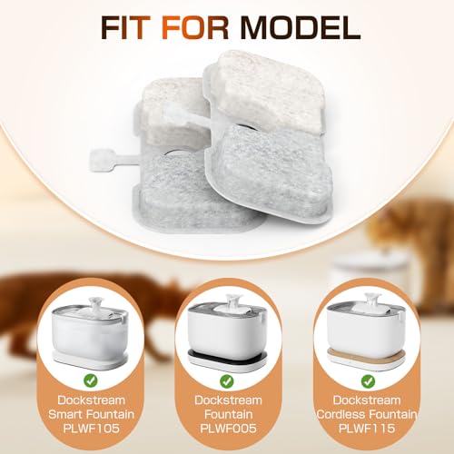 Filtros de agua para fuente de gatos Dotzrin 8 pack miniatura 2