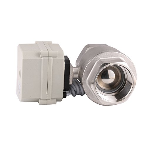 BOKYWOX NPT 2'' Motorized Ball Valve 24V Electrical Ball Valve CR2-01 Stainless Steel 304 with Indicator