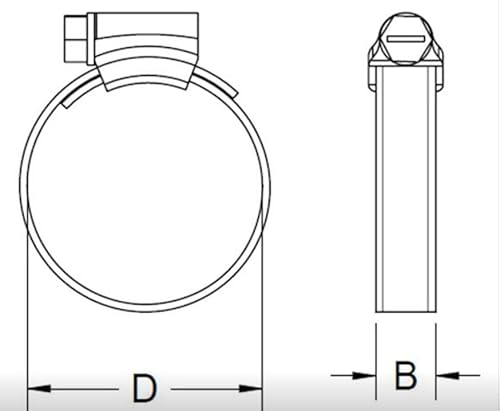 Marinenow Premium Marine Grade 316 Stainless Steel Hose Clamps 12.7 Mm Band thumb #1
