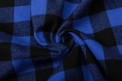 Image of Betusline Boy and Men Button Down Plaid Shirt