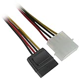FireFold 6 Inch Serial ATA SATA Power Cable - Connecting to Hard Drives, CD-ROM's, CD-RW's, Fans and More - Connects Any SATA Hard Drive to a Standard 4-pin LP4 Internal Power Connector