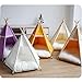 Portable Dog House, Stylish Pet Teepee Tent, with Removable Cushion,for Cats Dogs Rabbits(Yellow,Small)