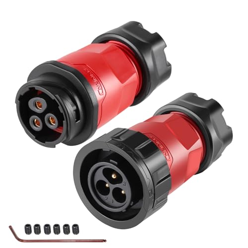Connecteur étanche IP68 contre humidité pour câbles M20 3 broches