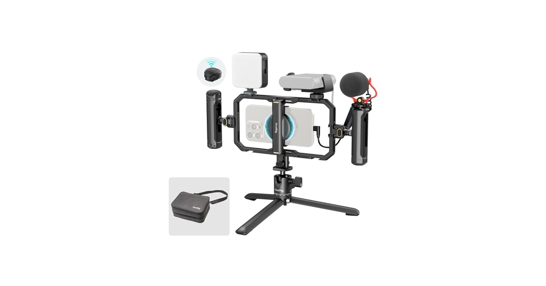 SmallRig スマートフォン撮影キット　オールインワン スマホビデオキット Amazon.co.jp: SmallRig スマートフォンビデオキット マイク