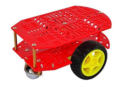 Robotistan - Multi-Purpose Mobile Robot Platform - R.E.X Chassis Series - Red Color - Suitable for STEM