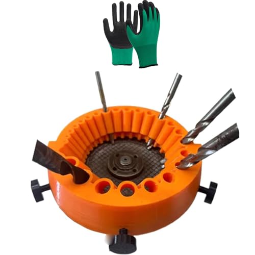 Drill Bit Sharpener, Power Drill Bit Grinding Attachment, Old Drill Bit Grinder, Giant Blade Angle Grinder for Grinding Drill Bits, 2 to 13 Mm Drill Bits for Grinding 125 Mm Grinder