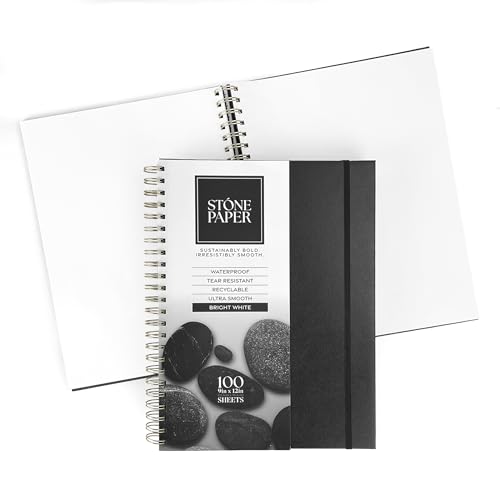 ArtSkills Stone Paper Sketchbook, Spiral Bound Stone Paper...