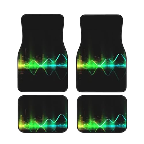 Tapis de sol de voiture universels lot de 4 pièces robustes pour l'avant et l'arrière toutes saisons