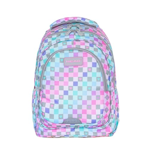 Sac à dos ergonomique HEAD motifs cœurs contre la fatigue dorsale enfant
