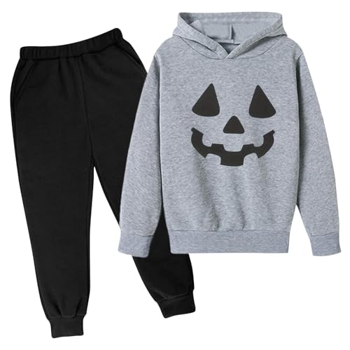 Boys Girls Sweatsuit Set 2 Piece Soft Long Sleeve Hoodie Sweatshirt and Sweatpants for Fall Winter Athletic Clothes2