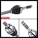 A-Premium Pair (2) Rear CV Axle Shaft Assembly Compatible with Kawasaki Teryx 800, Teryx4 800 2016-2021, 4x4 Model, Driver and Passenger Side, Replace# 59266-0715