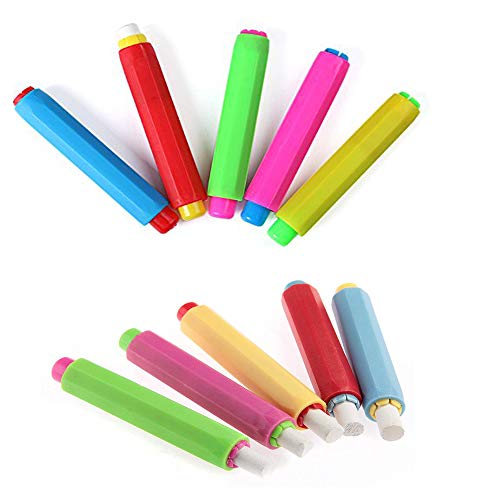 Integrity.1 10 Pièces Porte-Craie,Clip Craie de Craie Coloré,Tableau Noir réglable Craie Clip Set,pour École,Bureau,Enfants, Enseignants