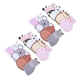 HIAKDOFT Lot de 16 Blocs-Notes Autocollants Animaux Mignons Papier Adhésif Coloré Kawaii...