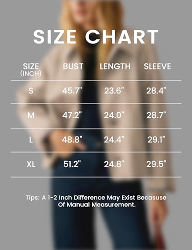 Dqbeng Women's Light Beige Cropped Trench Coat with Checkered Lining - Casual Oversized Style for Every Occasion - Image 6