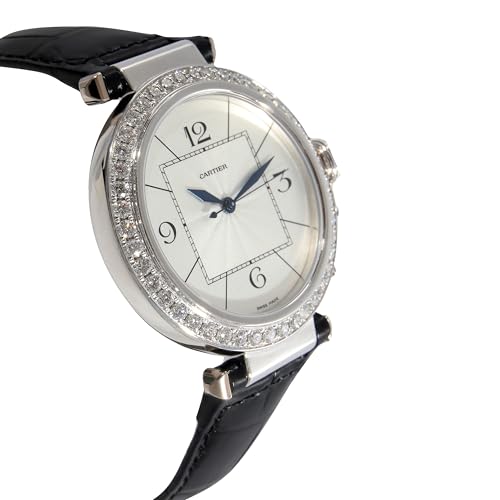 Pre-Loved Pasha de Cartier Watch, 7.50, 18 Karat White Gold4
