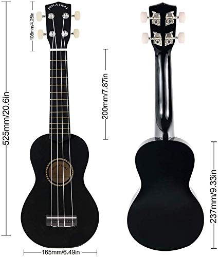 POMAIKAI Ukulélé soprano en bois arc-en-ciel pour débutants 53,3 cm avec housse de transport pour enfants, étudiants et… - Les Beatles, Paul McCartney, John Lennon, RIngo Starr, George Harrison POMAIKAI Ukulélé soprano en bois arc-en-ciel pour débutants 53,3 cm avec housse de transport pour enfants, étudiants et… – Image 3
