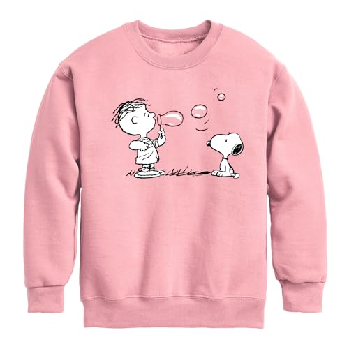 HYBRID APPAREL - Peanuts - Snoopy Bubbles - Toddler & Youth Crewneck Fleece Sweatshirt