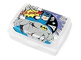 Licencia DC Comics Originals Lulabi DC Comics Batman - Porta Almuerzo, Polipropileno, 17 x 13 x 6 cm, Blanco, único
