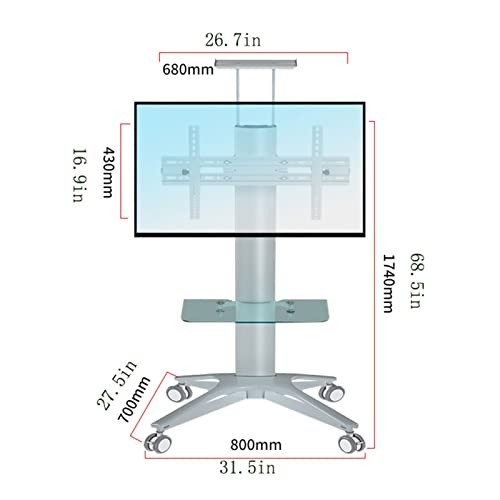 Soporte Universal para TV de Piso a Techo con Ruedas miniatura 3
