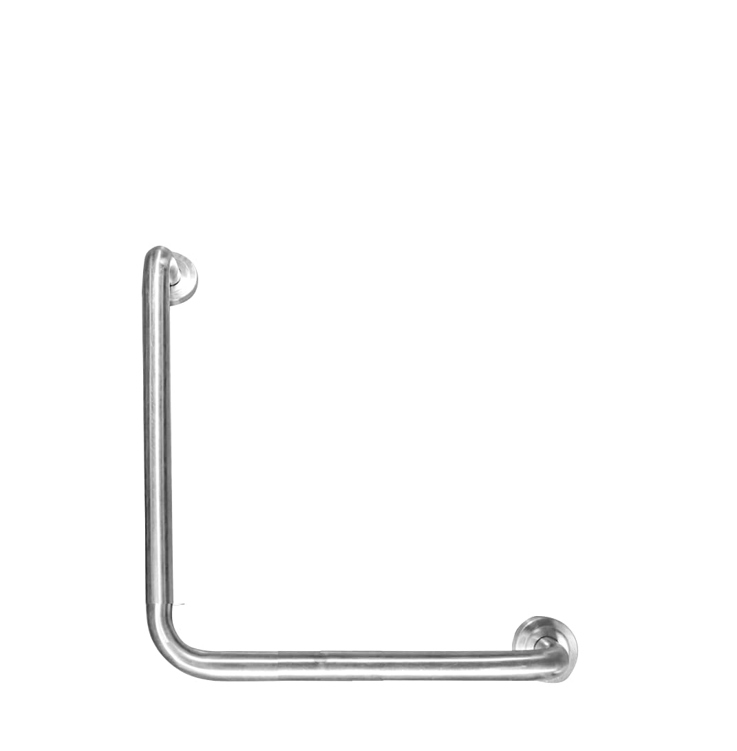 Anatomix Stainless Steel L-Shape 12x12inch Grab Bar for Bathroom/Support Handle for Toilet for Elderly/Wall Mounted Safety Hand Support Rail - Pack of 1 (Matt) (B0CNQ1V8JT) Amazon Price History, Amazon Price Tracker