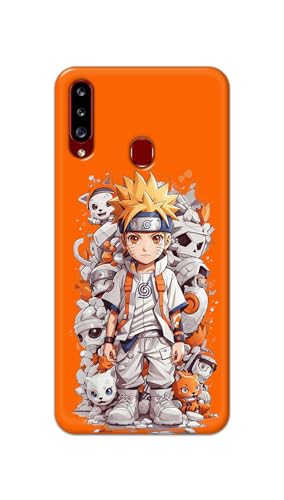 Image of Plastic Printfidaa Printed Hard Back Cover Case For Samsung Galaxy A20S Back Cover (Famous Anime Cartoon Character) -112, Multicolor