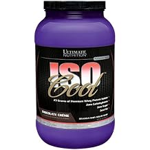 Ultimate Nutrition ISO Cool Whey Isolate Protein Powder - Keto Friendly - Sugar, Carb and Fat-Free - 23 Grams of Protein Per Serving, Chocolate,2 Pounds
