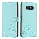【Matériel】 Cet étui Samsung Galaxy Note 8 est fait de cuir de haute qualité et d’une coque intérieure flexible en TPU, qui se sent à l’aise et peut empêcher efficacement votre téléphone d’être rayé.