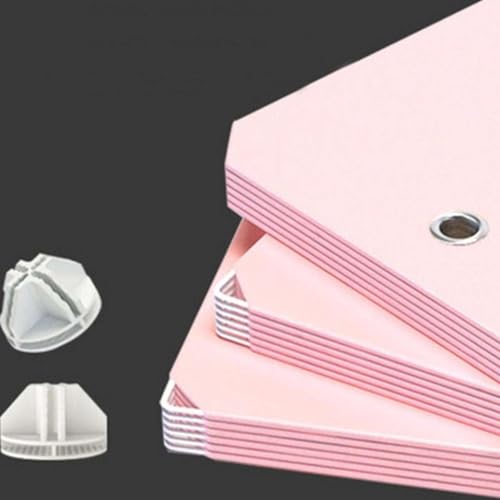 Image of Kids Plastic Collapsible Wardrobe Organizer for Storage | Cute Cartoon Design | Heavy Duty Cloth Organizer for Storage | Easy to Assemble | Perfect for Kids Room & Home (Pink)