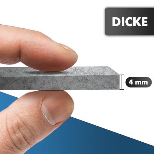 shinfly Filzgleiter Selbstklebend 4mm Dicker, Filz Selbstklebend Möbelgleiter, Filzgleiter für Stühle Möbel, Schneiden Sie Jede Form, 100cm*10cm+100cm*5cm+100cm*2cm, Stark Klebendes Anti-Rutsch, Grau