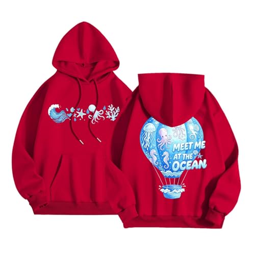 Imprimé lettres et coupe décontractée pour ce sweat à capuche tendance femme manches longues