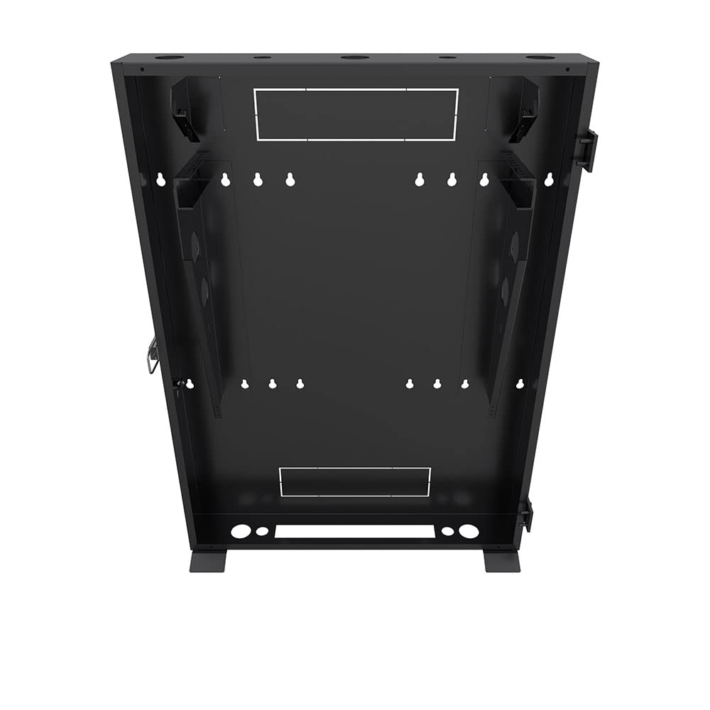 Amerimax 3U 19" Vertical Low-Profile Wall Mount Rack – Space-Saver For IT & Network Gear