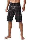 Unitop Men's Summer Holiday Stripped Quick Dry Board Shorts
