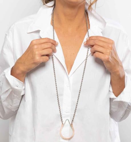 Karma is a Peach - Tear Shaped Monocle Necklace by LUKA3