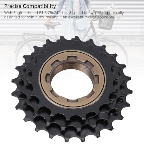 Zunate Roda livre de 3 velocidades para acessório de cubo giratório, peça de reposição de ciclismo d