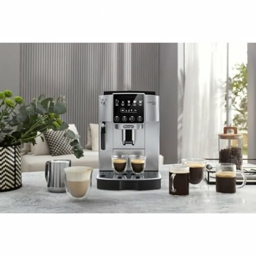 Cafetera DeLonghi Magnifica S ECAM220.30.SB acabado plata con panel táctil y sistema de 15 bares 5