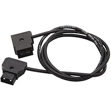 Coolbuy112 D-TAP DTAP 2 Pin Male to Female Adapter Extension Cable for LED Light V-Mount Anton Bauer Battery Dtap to Dtap Cable 1M