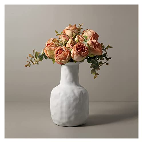 Vase céramique blanc style rétro RLKHXBS petit modèle de table