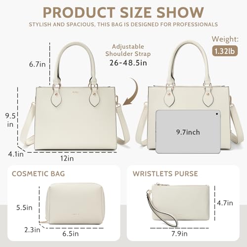 Bolso Tote Mediano Keyli para Mujer de Cuero miniatura 3