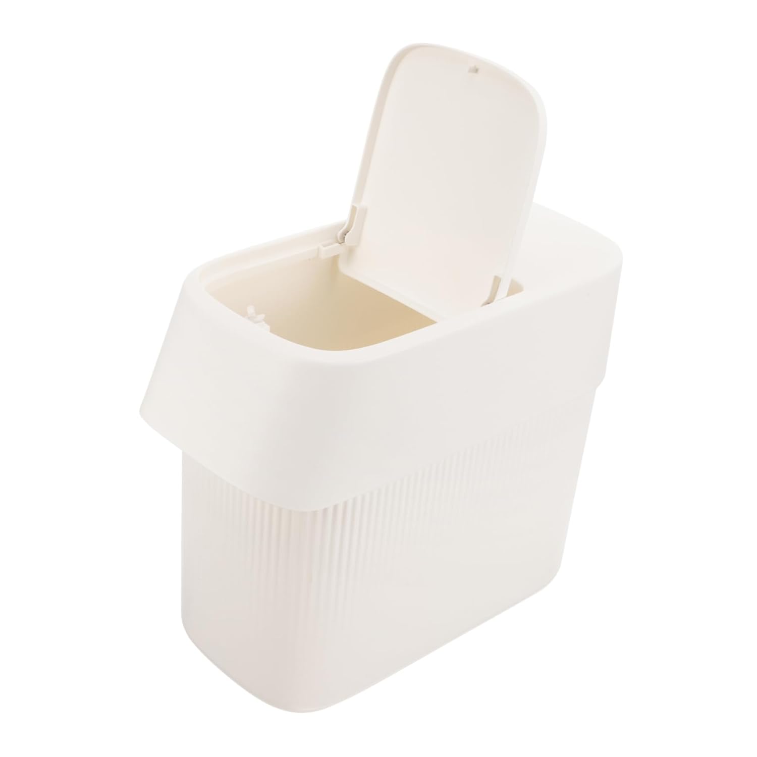 KOMBIUDA Bathroom Trash Can with Lid High-Capacity Waste Bin for Kitchen and Bathroom Stylish Design to Prevent Odor and Functional Container